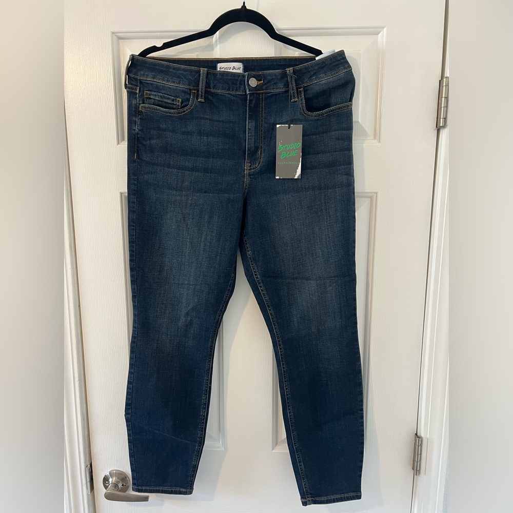 STUDIO BLUE - Dark Blue Skinny Jeans